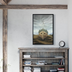 Framed 24 x 36 - Boat