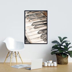 Framed 24 x 36 - Piano