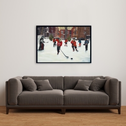Encadré 24 x 36 - Jeunes joueurs de hockey
