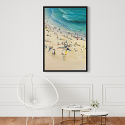 Encadré 24 x 36 - Foule à la plage l'été