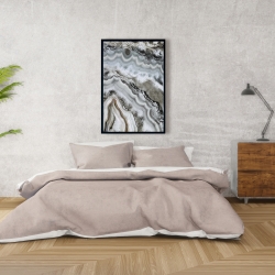 Framed 24 x 36 - Abstract geode