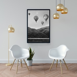Framed 24 x 36 - Air balloon landscape