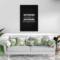 Framed 24 x 36 - Offense wins games...