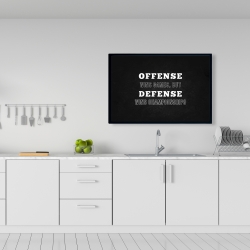 Framed 24 x 36 - Offense wins games...