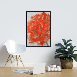 Encadré 24 x 36 - Rose abstraite