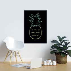Encadré 24 x 36 - Ananas néon