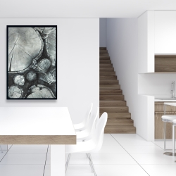 Framed 24 x 36 - Textured wooden logs