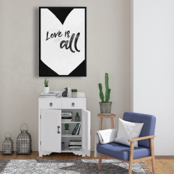 Encadré 24 x 36 - L'amour c'est tout