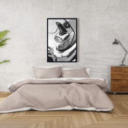 Framed 24 x 36 - Beautiful chrome car