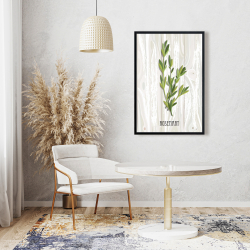 Encadré 24 x 36 - Romarin sur bois