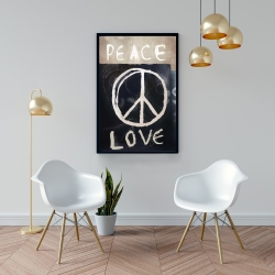 Framed 24 x 36 - Peace love