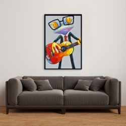Encadré 24 x 36 - Drôle de grenouille à la guitare