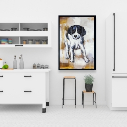 Encadré 24 x 36 - Chiot curieux