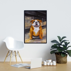 Encadré 24 x 36 - Bouledogue souriant