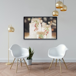 Encadré 24 x 36 - Bougies de noël