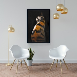 Framed 24 x 36 - Spotted cat