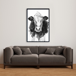 Encadré 24 x 36 - Vache
