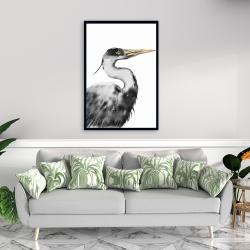 Framed 24 x 36 - Great heron