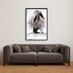 Encadré 24 x 36 - Chien levrier afghan en cartoon