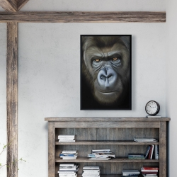 Encadré 24 x 36 - Visage de gorille