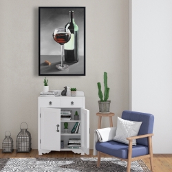 Encadré 24 x 36 - Bouteille de bourgogne