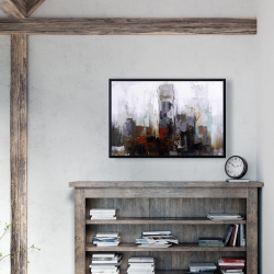 Framed 24 x 36 - Obscure buildings