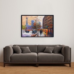 Framed 24 x 36 - City by fall