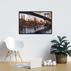 Encadré 24 x 36 - Coucher du soleil sur new-york