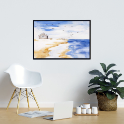 Encadré 24 x 36 - Maison sur la plage