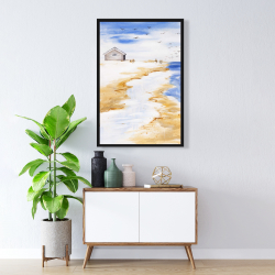 Encadré 24 x 36 - Maison sur la plage