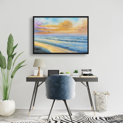 Encadré 24 x 36 - Coucher de soleil tropical à couper le souffle
