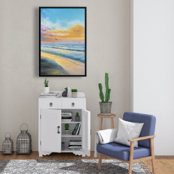 Encadré 24 x 36 - Coucher de soleil tropical à couper le souffle