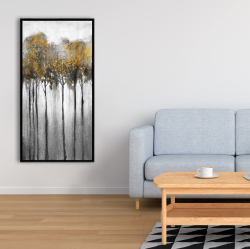 Encadré 24 x 48 - Forêt abstraite jaune