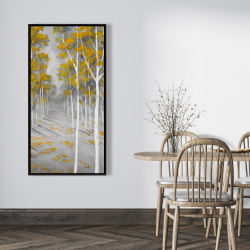 Framed 24 x 48 - Birch forest