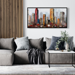 Encadré 24 x 48 - Ville style grunge
