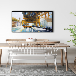 Encadré 24 x 48 - Voitures sous le pont