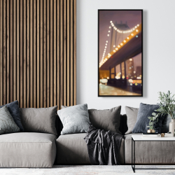 Framed 24 x 48 - New-york at night
