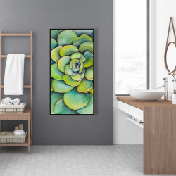 Encadré 24 x 48 - Succulent à l'aquarelle