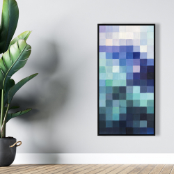 Encadré 24 x 48 - Paysage pixelisé
