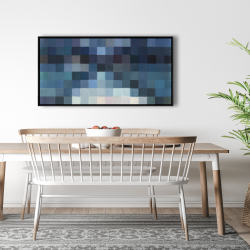 Encadré 24 x 48 - Paysage montagneux pixelisé