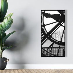 Framed 24 x 48 - Clock at the orsay museum