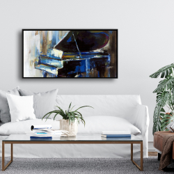Encadré 24 x 48 - Piano à queue abstrait