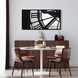 Framed 24 x 48 - Clock at the orsay museum