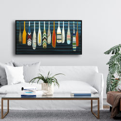 Framed 24 x 48 - Paddles