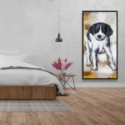 Encadré 24 x 48 - Chiot curieux