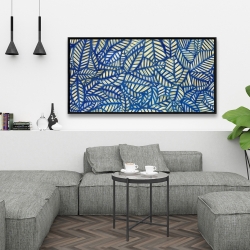 Framed 24 x 48 - Leaves patterns