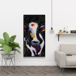 Framed 24 x 48 - Two funny cows victorian
