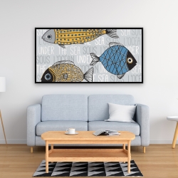 Encadré 24 x 48 - Illustration de poissons