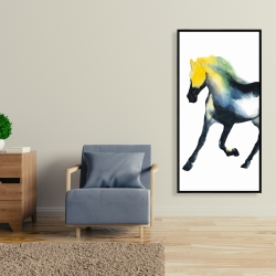 Framed 24 x 48 - Galloping horse