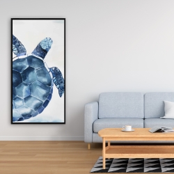 Encadré 24 x 48 - Tortue bleu